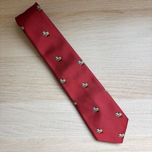 Vintage Disney Christmas Mickey Mouse Pattern Tie – Made in USA – 100% Polyester